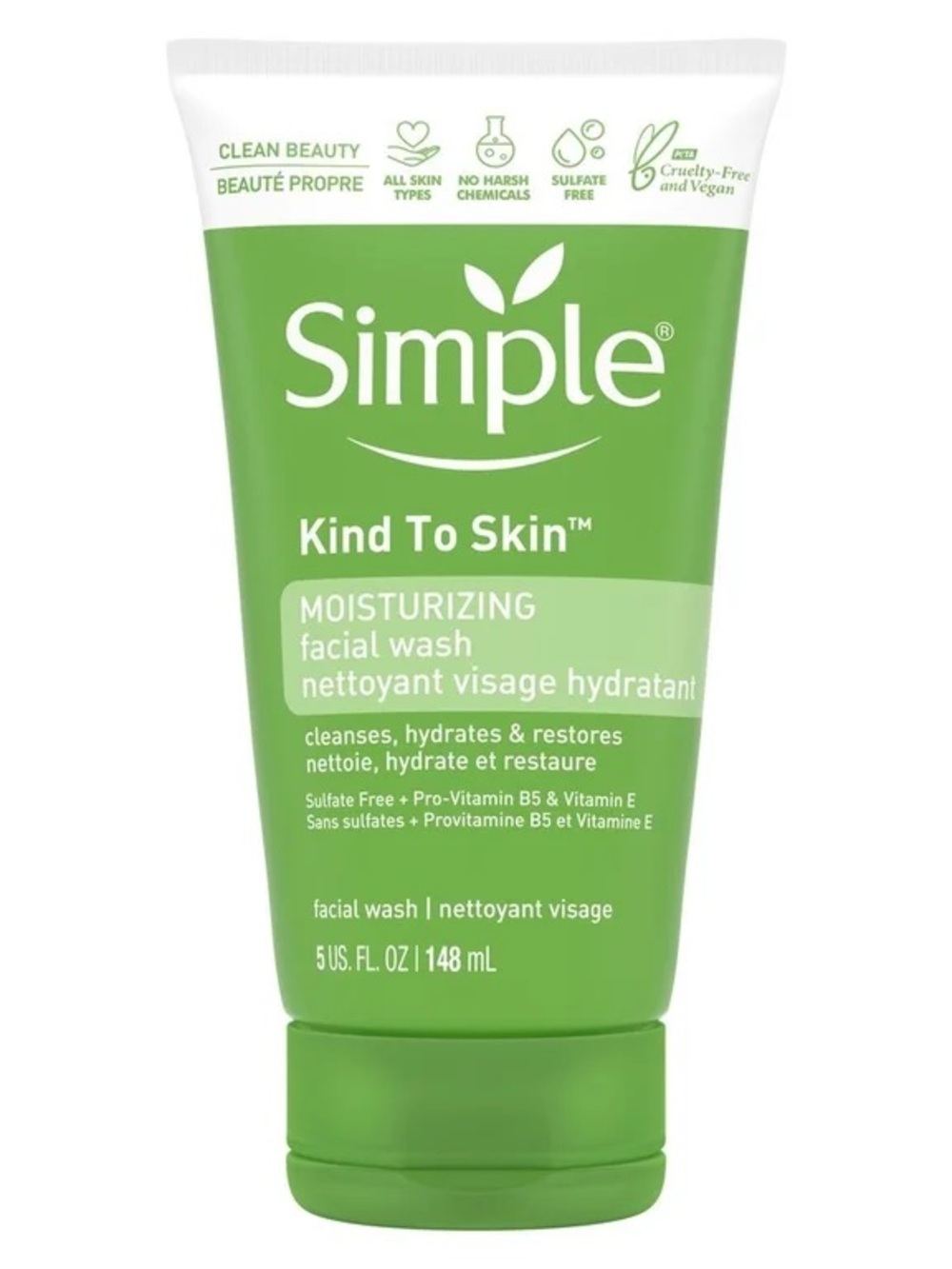 Simple Kind To Skin Moisturizing Facial Wash, NEW
